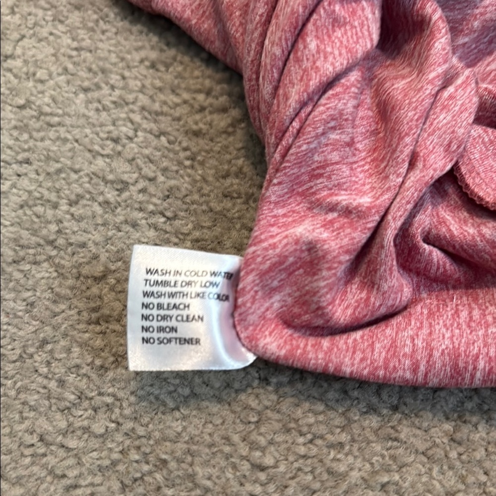 Rhoback Red Heathered Hoodie Relaxed Fit - Picture 9 of 10